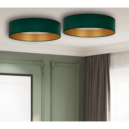 Brilagi - Plafón LED VELVET STAR LED/24W/230V Ø 40 cm 3000K/4000K/6400K verde/dorado