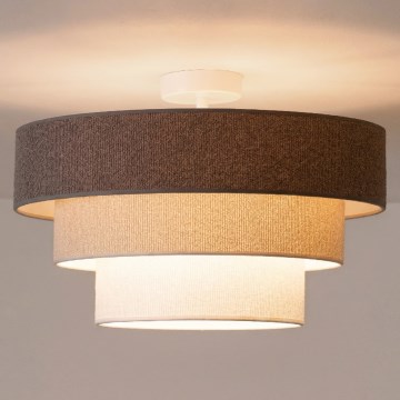 Brilagi - Plafón LUNETA 1xE27/60W/230V Ø 40 cm gris/crema/blanco