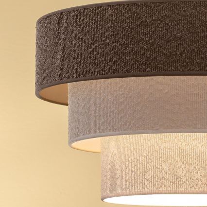 Brilagi - Plafón LUNETA 1xE27/60W/230V Ø 40 cm gris/crema/blanco