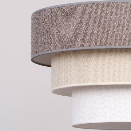 Brilagi - Plafón LUNETA 1xE27/60W/230V Ø 40 cm gris/crema/blanco