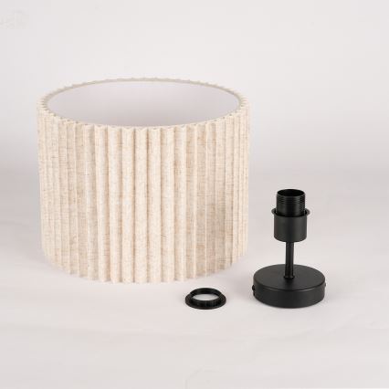 Brilagi - Plafón NORDIC WAVE 1xE27/15W/230V Ø 32 cm lino/negro