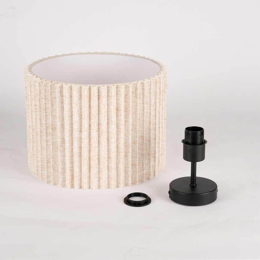 Brilagi - Plafón NORDIC WAVE 1xE27/15W/230V Ø 32 cm lino/negro