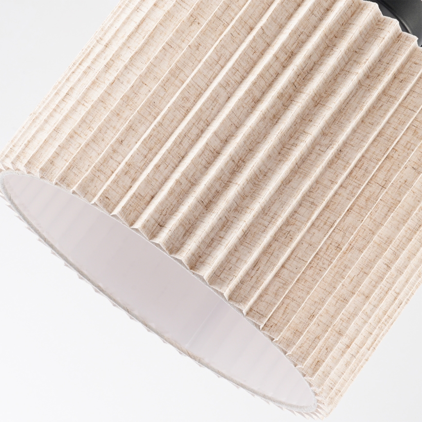 Brilagi - Plafón NORDIC WAVE 1xE27/15W/230V Ø 32 cm lino/negro