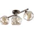 Brilagi - Plafón VULCANO 3xG9/8W/230V marrón/beige ahumado