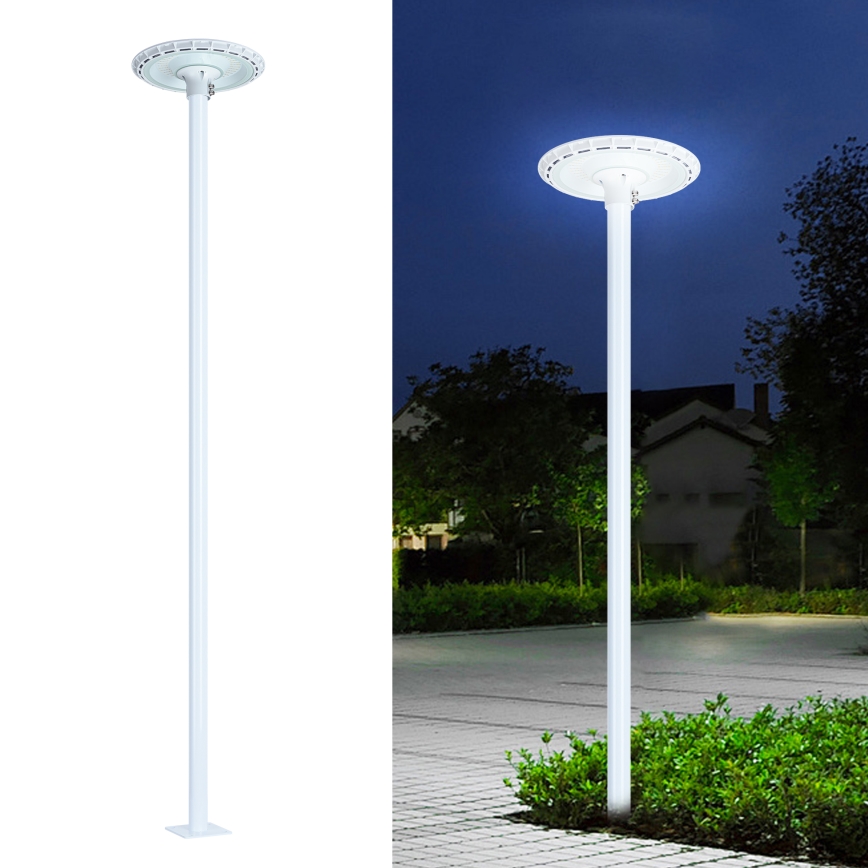 Brilagi - Poste de metal para iluminación exterior URBAN 3 m poste diá. 58 blanco mate