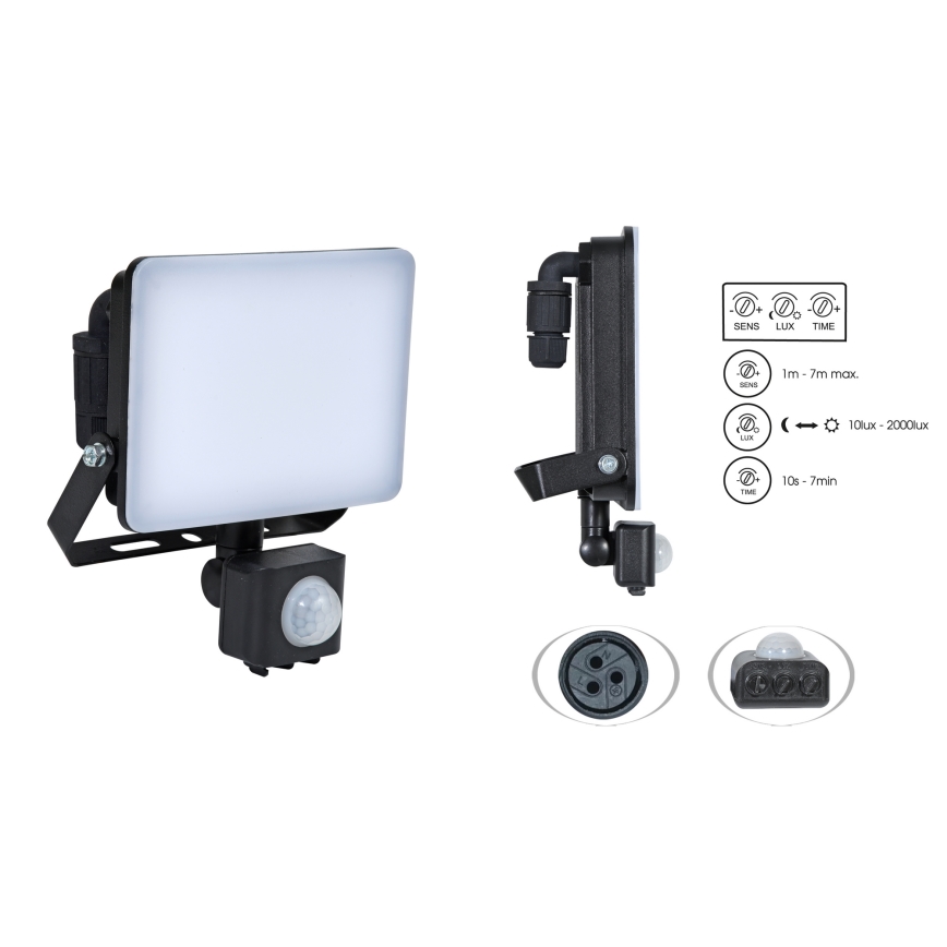 Brilagi - Proyector LED con sensor ELARA PRO LED/10W/230V IP65