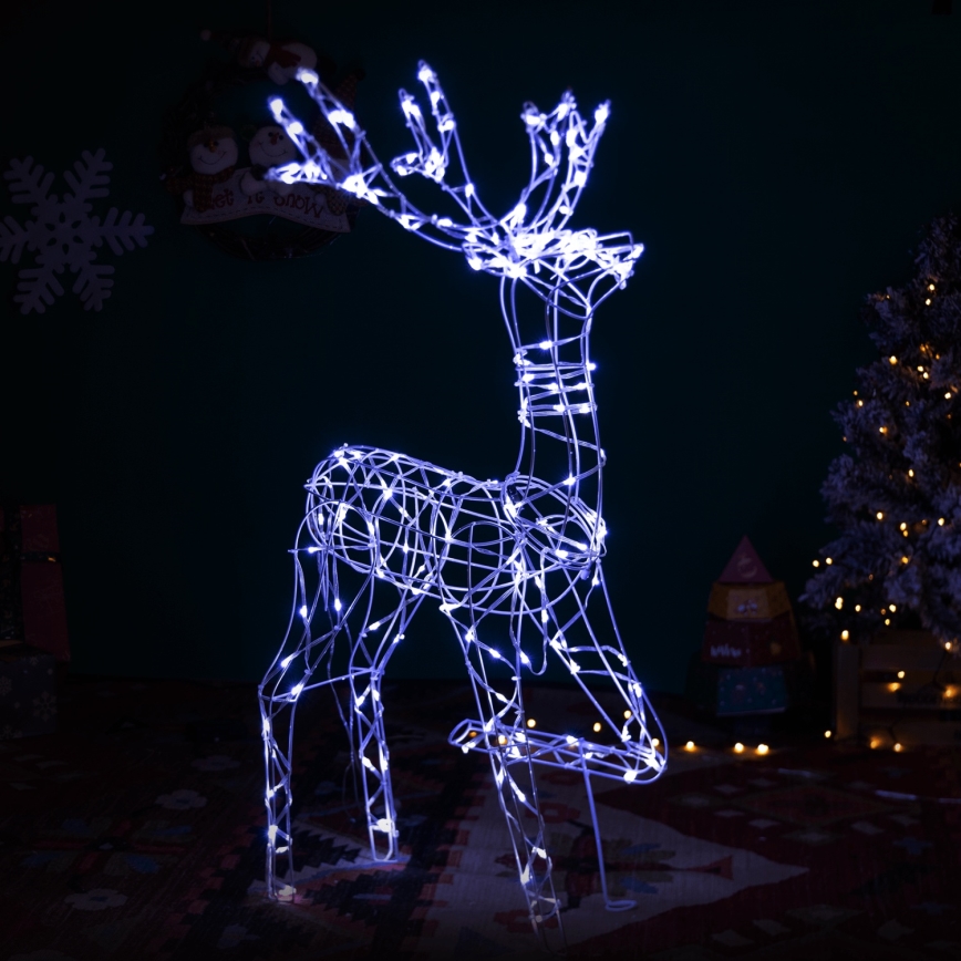 Brilagi - Reno navideño LED para exterior, 3,6 W, 31 LED, 230 V, 6500 K, 120 cm, IP44