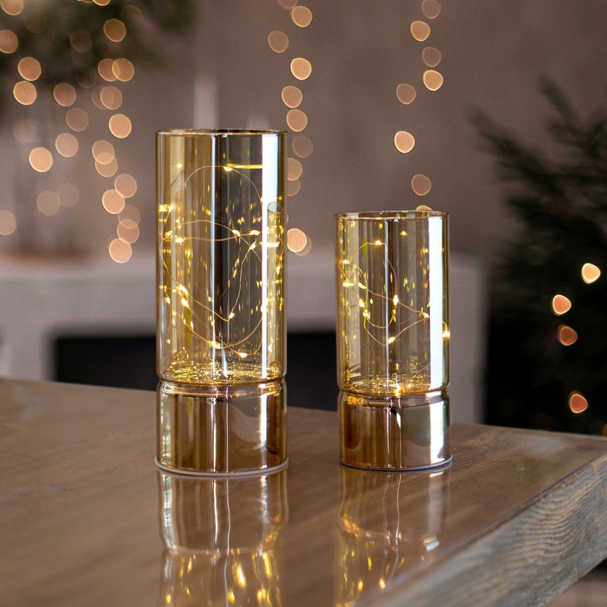 Brilagi - Set de 2 decoraciones navideñas LED LED/3xAA + 2xAA