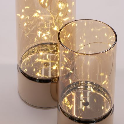 Brilagi - Set de 2 decoraciones navideñas LED LED/3xAA + 2xAA