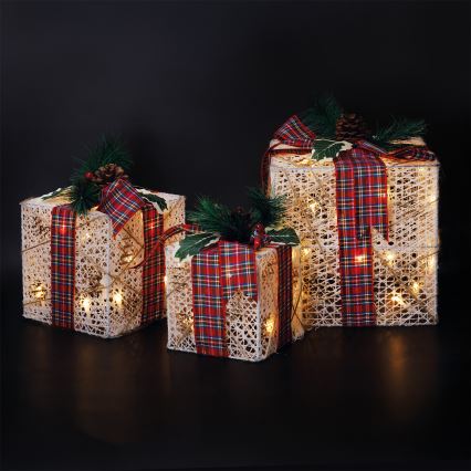 Brilagi - Set de 3 decoraciones navideñas LED para exterior, 230 V, IP44 — ideales como regalo