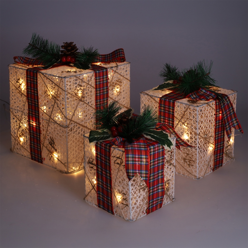 Brilagi - Set de 3 decoraciones navideñas LED para exterior, 230 V, IP44 — ideales como regalo