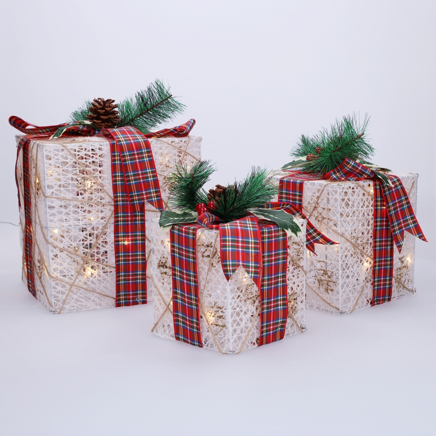 Brilagi - Set de 3 decoraciones navideñas LED para exterior, 230 V, IP44 — ideales como regalo