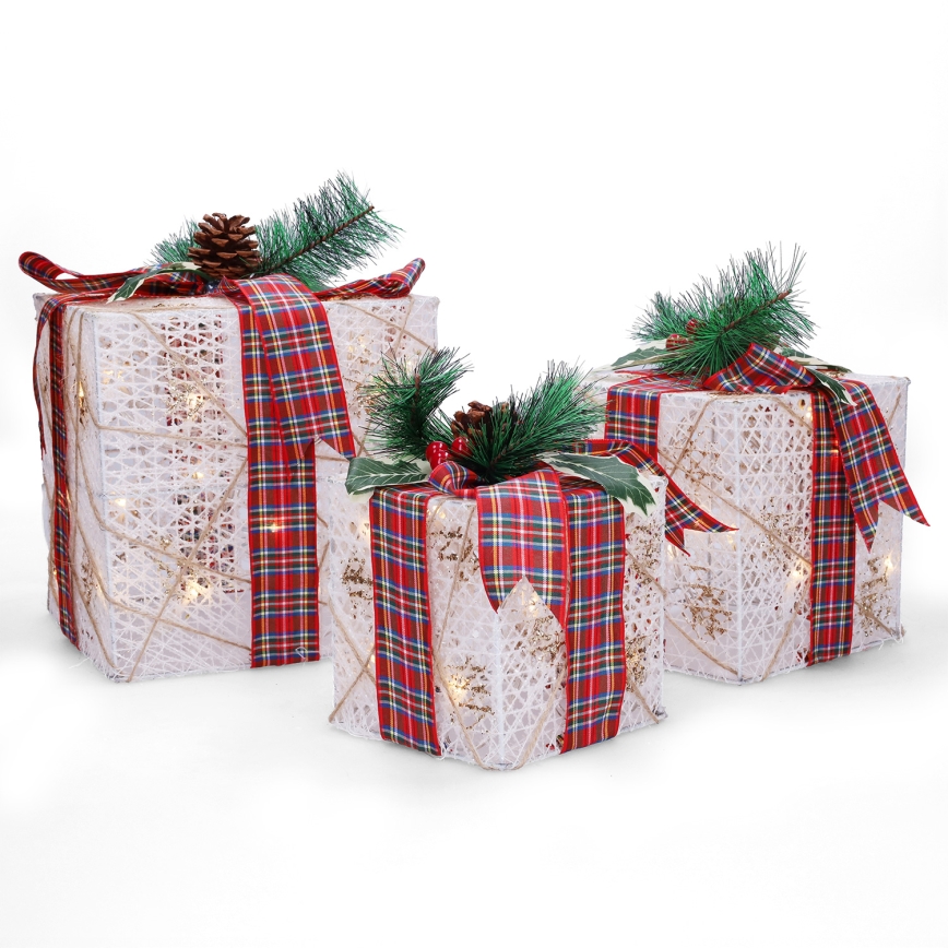 Brilagi - Set de 3 decoraciones navideñas LED para exterior, 230 V, IP44 — ideales como regalo