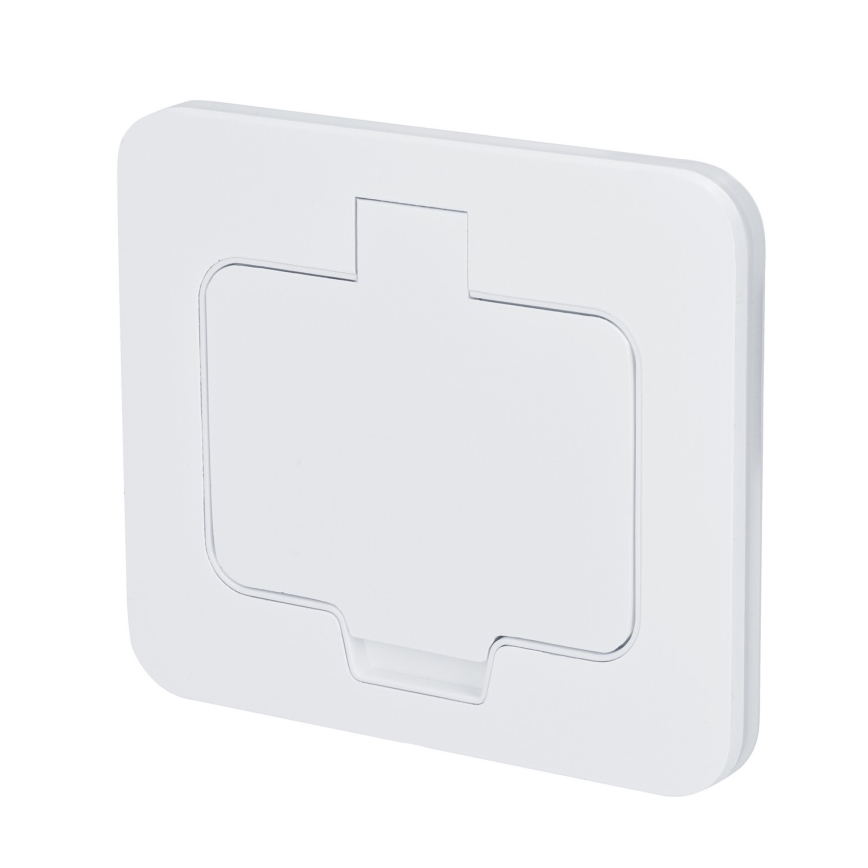 Brilagi - Toma empotrada de suelo para exterior IP55, blanca, rectangular