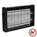 Brilagi - Trampa eléctrica para insectos 2xUV/10W/230V, cobertura 60 m², negro