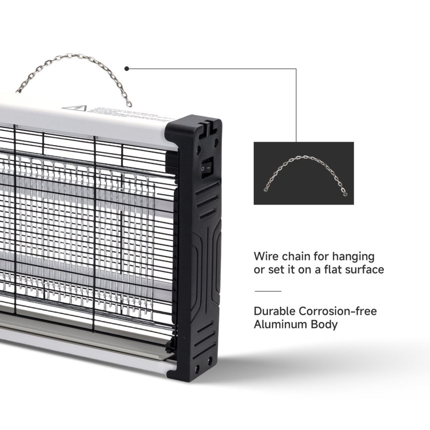 Brilagi - Trampa eléctrica para insectos 2xUV/15W/230V 80 m2