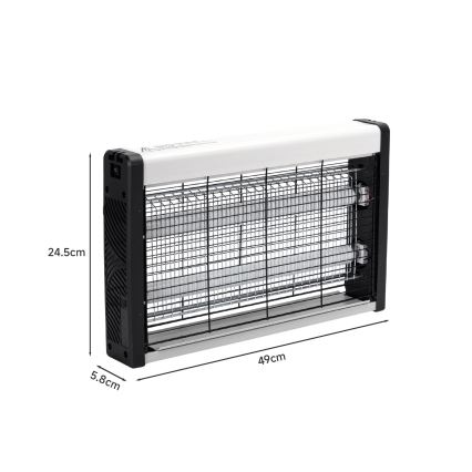 Brilagi - Trampa eléctrica para insectos 2xUV/15W/230V 80 m2