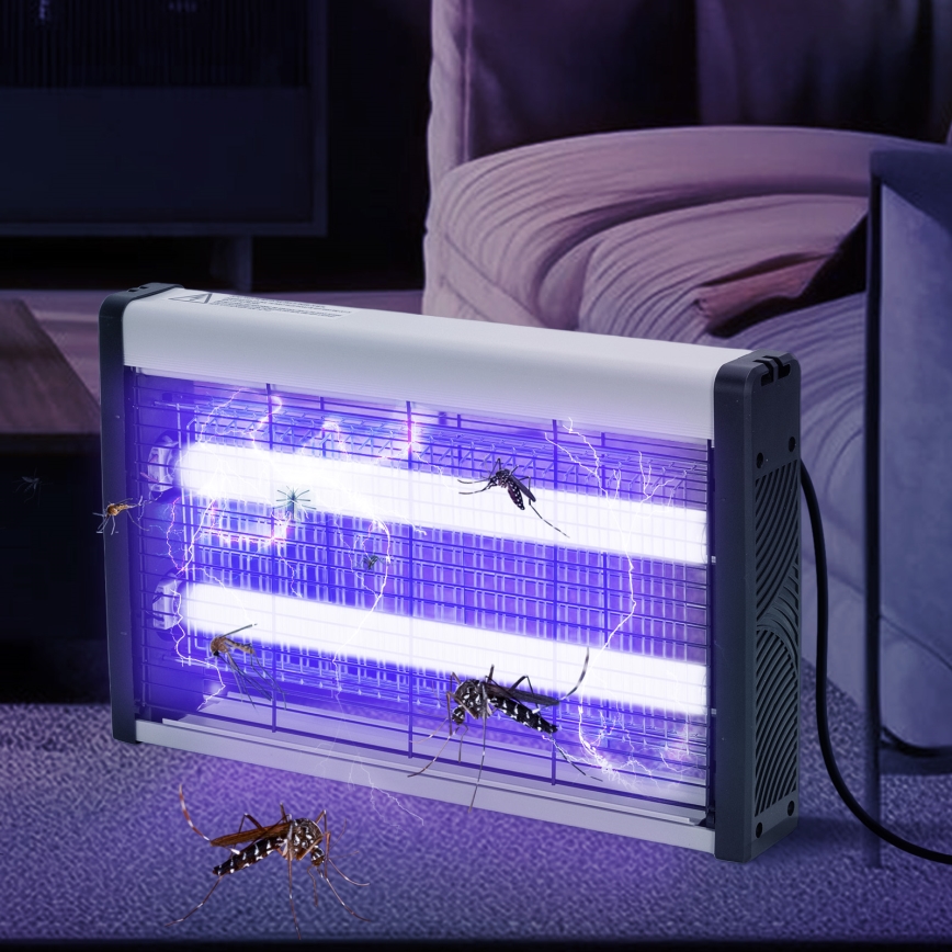 Brilagi - Trampa eléctrica para insectos 2xUV/18W/230V 100 m2