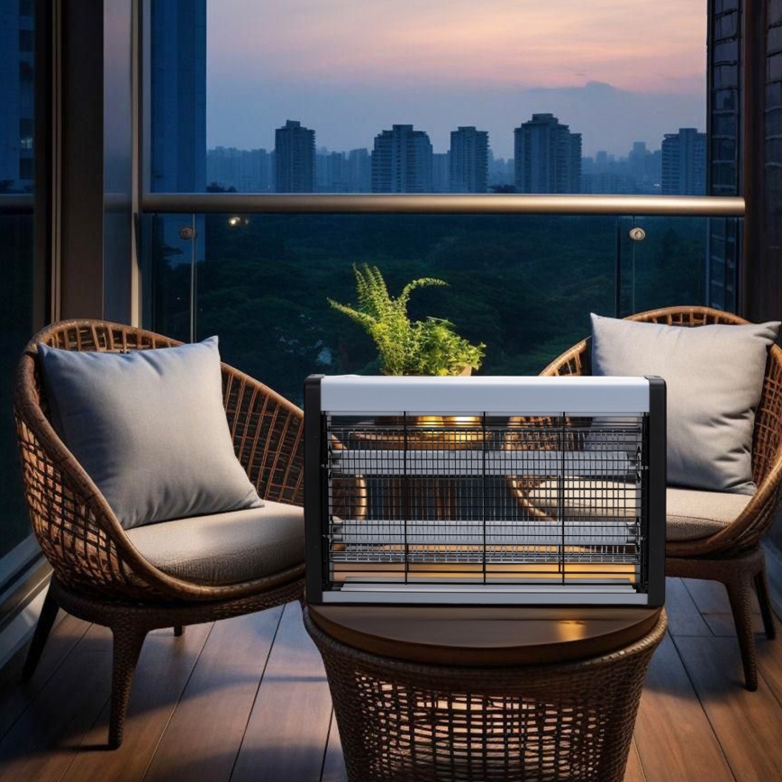 Brilagi - Trampa eléctrica para insectos 2xUV/18W/230V 100 m2