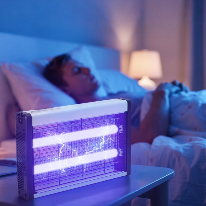 Brilagi - Trampa eléctrica para insectos 2xUV/18W/230V 100 m2