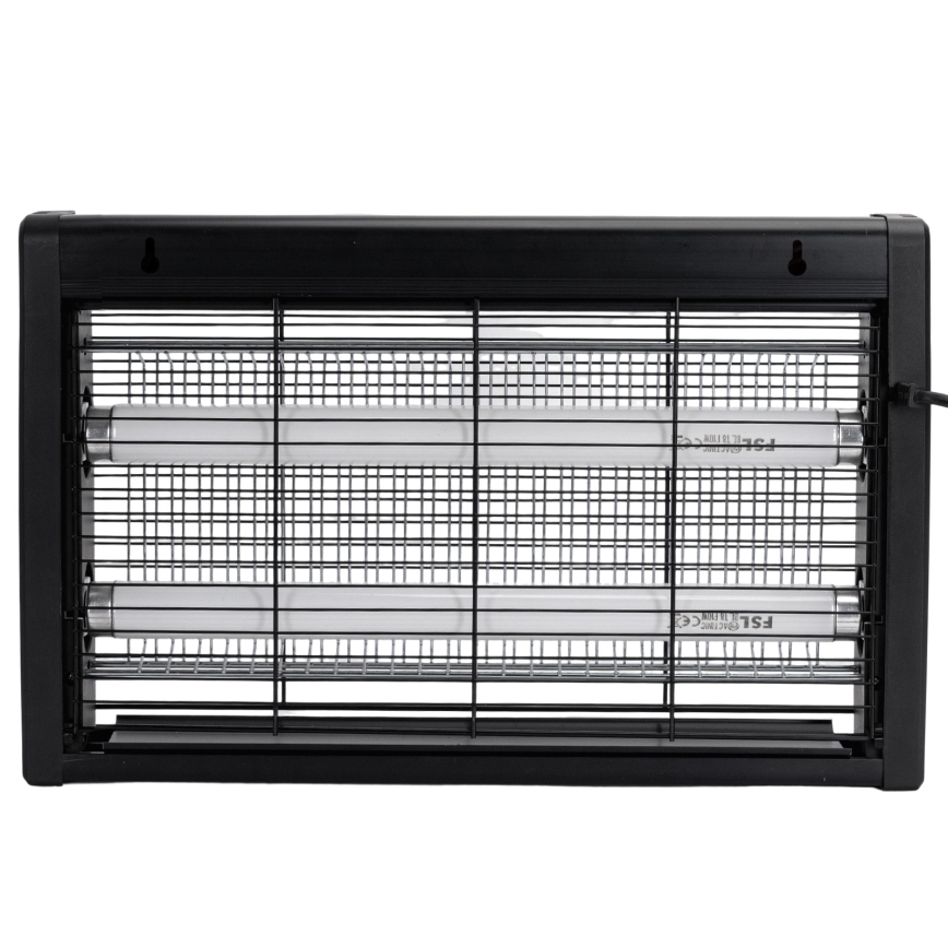 Brilagi - Trampa eléctrica para insectos 2xUV/18W/230V 100 m2 negro