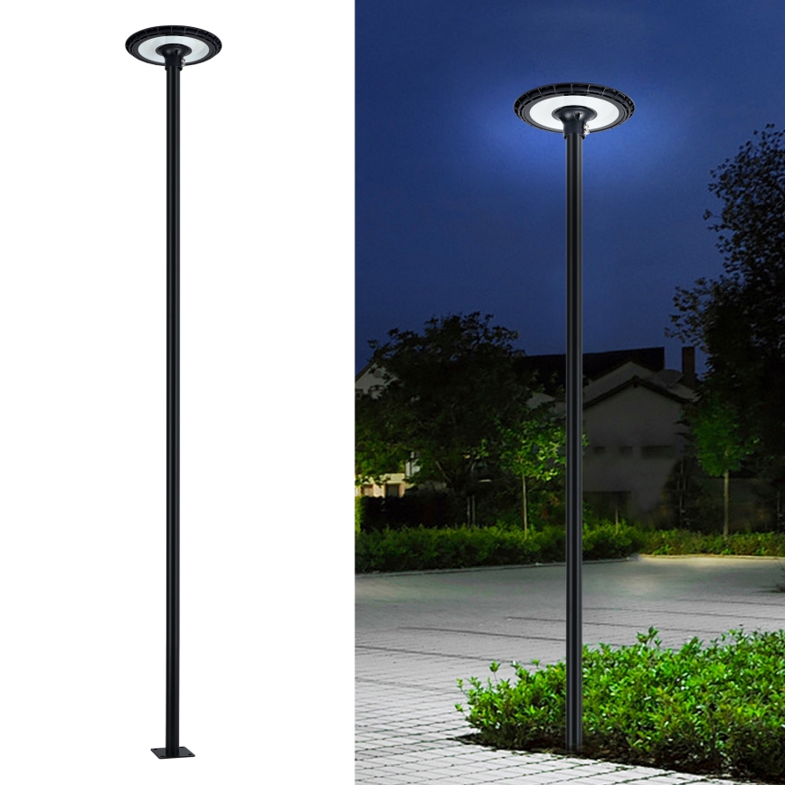Brilagi - Varilla metálica para poste de iluminación exterior URBAN, mástil de 4 m, Ø 58 mm, negro