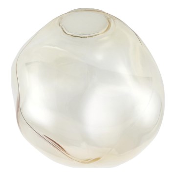 Brilagi - Tulipa de repuesto de cristal para lámpara de araña, aplique y lámpara de techo VULCANO G9, diámetro 25 cm, beige ahumado