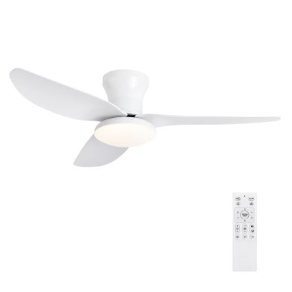 Brilagi - Ventilador de techo LED regulable LED/30W/230V 3000-6500K blanco + mando a distancia