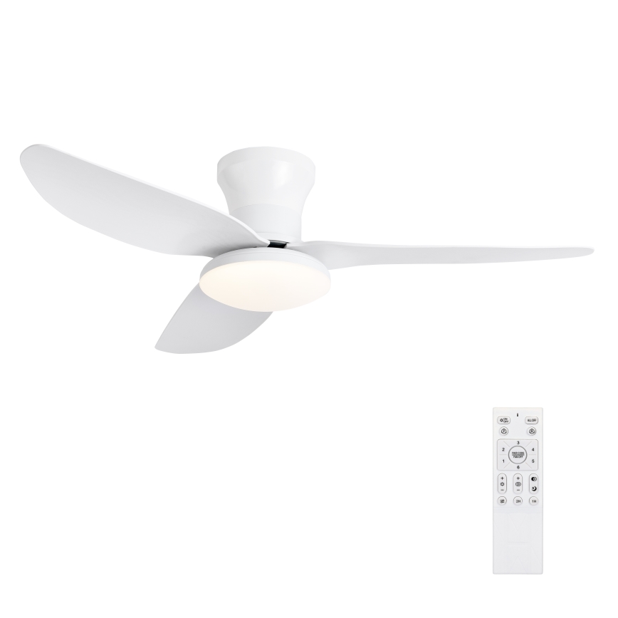 Brilagi - Ventilador de techo LED regulable LED/30W/230V 3000-6500K blanco + mando a distancia