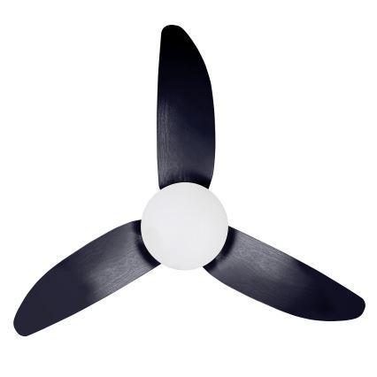 Brilagi - Ventilador de techo LED regulable LED/30W/230V 3000-6500K negro + mando a distancia