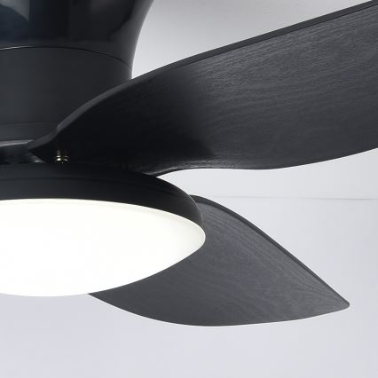Brilagi - Ventilador de techo LED regulable LED/30W/230V 3000-6500K negro + mando a distancia