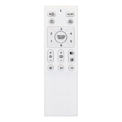 Brilagi - Ventilador de techo LED regulable LED/30W/230V 3000-6500K blanco + control remoto