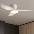 Brilagi - Ventilador de techo LED regulable LED/30W/230V 3000-6500K blanco + mando a distancia