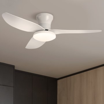 Brilagi - Ventilador de techo LED regulable LED/30W/230V 3000-6500K blanco + mando a distancia
