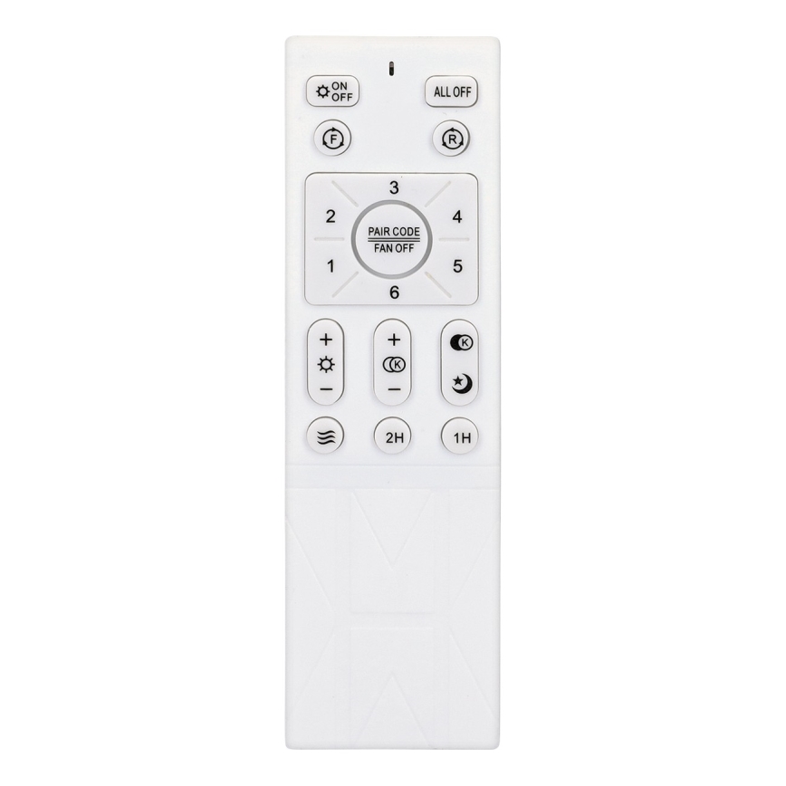 Brilagi - Ventilador de techo LED regulable LED/30W/230V 3000-6500K blanco/marrón + control remoto