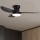 Brilagi - Ventilador de techo LED regulable LED/30W/230V 3000-6500K negro + mando a distancia