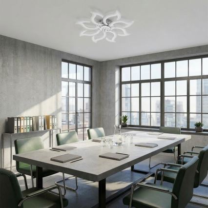 Brilagi - Ventilador de techo LED regulable LED/44W/230V Ø 90 cm blanco + mando a distancia