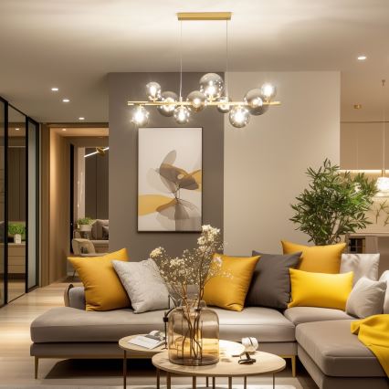 Brilagi - Vidrio de repuesto para arañas, apliques y lámparas MISTEL, MILLA diá. 10 cm ahumado