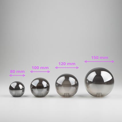 Brilagi - Vidrio de repuesto para arañas, apliques y lámparas MISTEL, MILLA diá. 10 cm ahumado