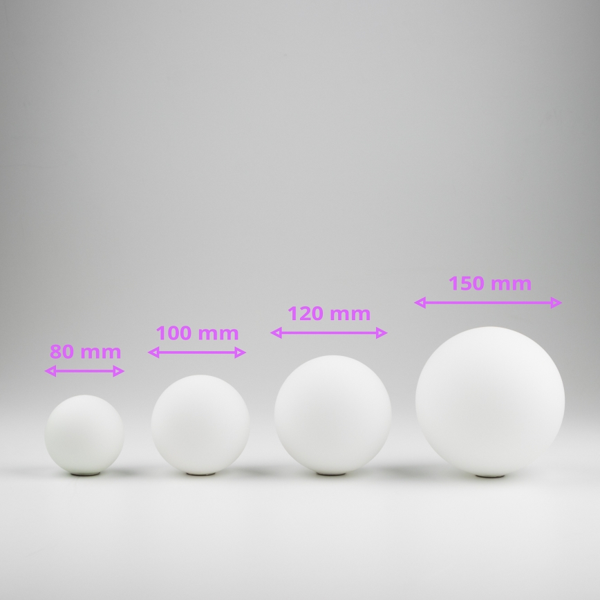 Brilagi - Vidrio de repuesto para arañas, apliques y lámparas MISTEL, MILLA diá. 10 cm blanco