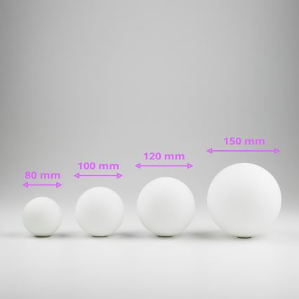 Brilagi - Vidrio de repuesto para arañas, apliques y lámparas MISTEL, MILLA diá. 12 cm blanco