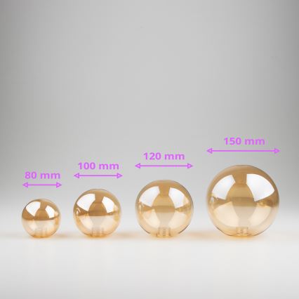 Brilagi - Vidrio de repuesto para arañas, apliques y lámparas MISTEL, MILLA diá. 8 cm dorado