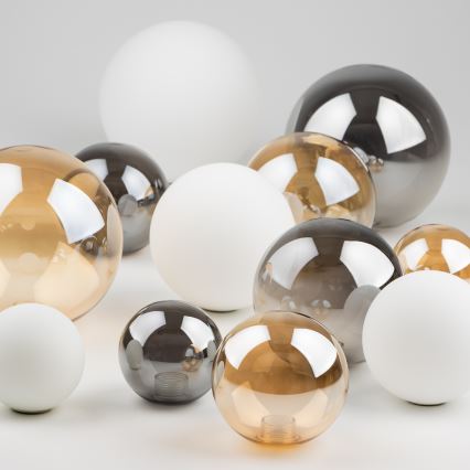 Brilagi - Vidrio de repuesto para arañas, apliques y lámparas MISTEL, MILLA diá. 8 cm dorado