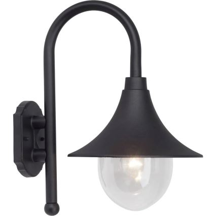 Brilliant - Aplique de exterior BERNA 1xE27/60W/230V IP44 negro