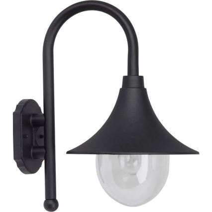 Brilliant - Aplique de exterior BERNA 1xE27/60W/230V IP44 negro