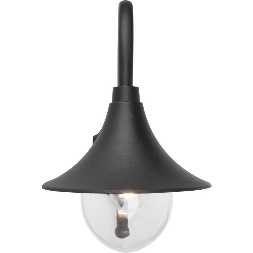 Brilliant - Aplique de exterior BERNA 1xE27/60W/230V IP44 negro