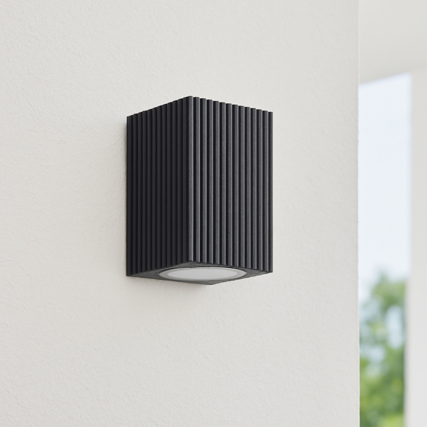 Brilliant - Aplique de exterior JELANI 1xGU10/10W/230V IP44 negro