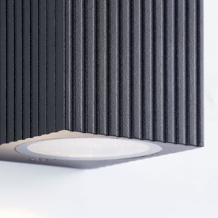 Brilliant - Aplique de exterior JELANI 1xGU10/10W/230V IP44 negro