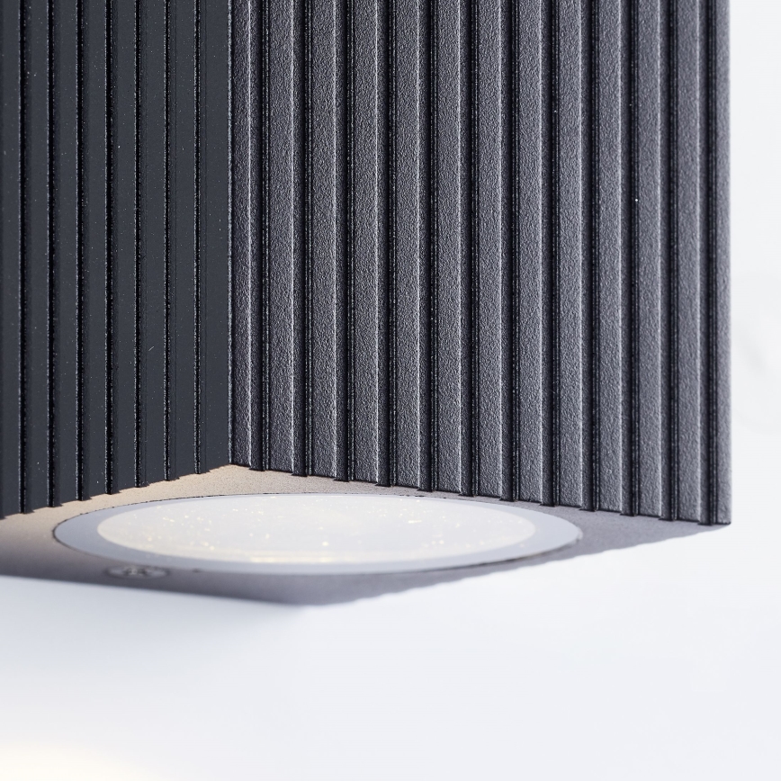 Brilliant - Aplique de exterior JELANI 1xGU10/10W/230V IP44 negro