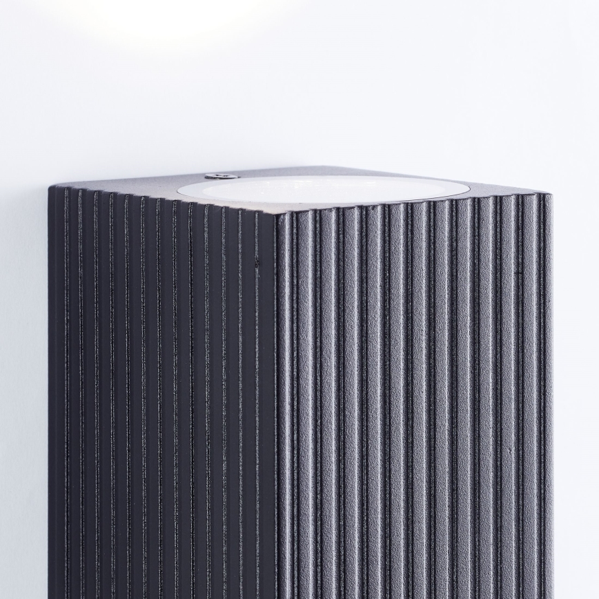 Brilliant - Aplique de exterior JELANI 2xGU10/10W/230V IP44 negro